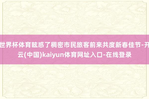世界杯体育眩惑了稠密市民旅客前来共度新春佳节-开云(中国)kaiyun体育网址入口-在线登录