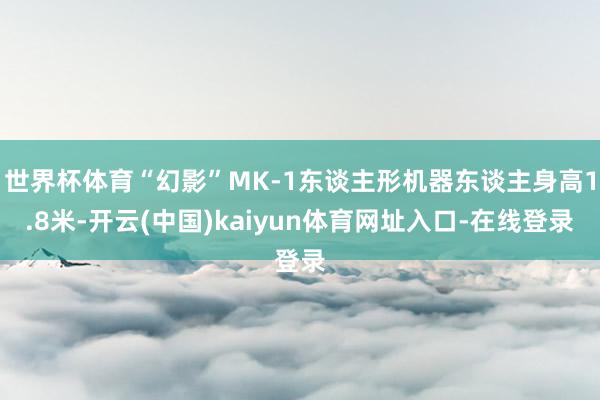 世界杯体育“幻影”MK-1东谈主形机器东谈主身高1.8米-开云(中国)kaiyun体育网址入口-在线登录