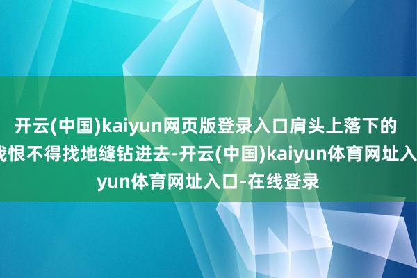 开云(中国)kaiyun网页版登录入口肩头上落下的 “雪花” 让我恨不得找地缝钻进去-开云(中国)kaiyun体育网址入口-在线登录